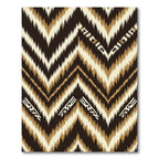 Earth Tone Feathered Chevron Ikat Rug