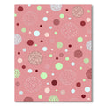 Pink Coral Polka Dot Scatter Rug