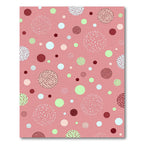Pink Coral Polka Dot Scatter Rug