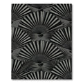 Monochrome Layered Fan Panorama Rug