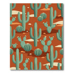 Desert Cactus Grove Area Rug