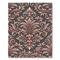 Ornate Rose Gilded Baroque Rug