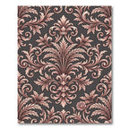 Ornate Rose Gilded Baroque Rug