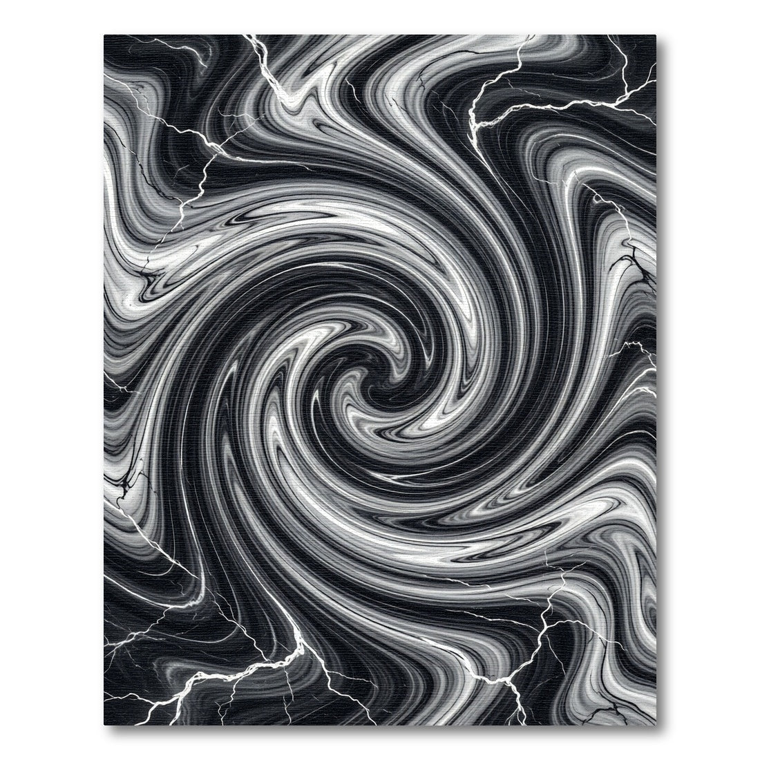 Monochromatic Swirl Marble Effect Rug