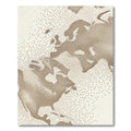 Sepia Earth Topographic Dot Art Rug