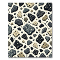 Modern Terrazzo Speckled Stone Abstract Rug