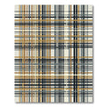 Modern Earthy Tone Plaid Weave Rug