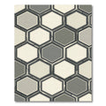 Geometric Hexagon Stone Collage Rug