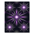 Radiant Purple Celestial Starburst Aglow Rug