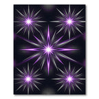 Radiant Purple Celestial Starburst Aglow Rug