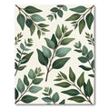 Green Eucalyptus Leaf Botanical Sprigs Rug