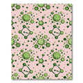 Green Bubbles and Lattice Arrangement Rug
