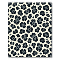 Modern Black and Gray Leopard Spot Rug