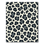 Modern Black and Gray Leopard Spot Rug