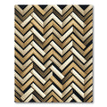 Modern Neutral Herringbone Chevron Rug