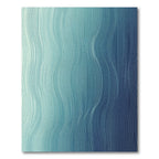 Oceanic Wave Vertical Line Art Rug
