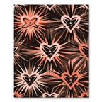 Coral Heart Burst Abstract Rug