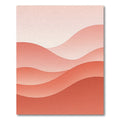 Coral Gradient Layered Wave Rug