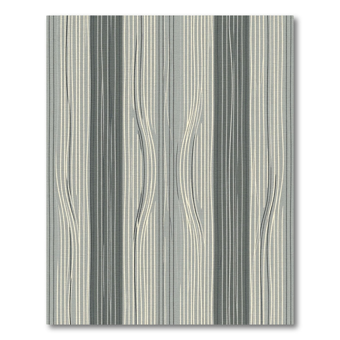 Minimalist Gray Vertical Wood Grain Rug