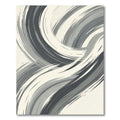 Modern Gray Swirl Abstract Rug