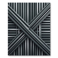 Monochromatic Gray Intersecting Lines Rug