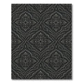 Dark Charcoal Arabesque Medallion Rug