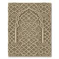 Intricate Beige Geometric Interlaced Arabesque Rug