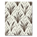 Brown Wheat Stalks Diagonal Dash Composition Rug