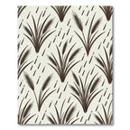 Brown Wheat Stalks Diagonal Dash Composition Rug