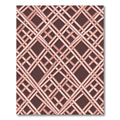 Rose Gold Intersecting Lattice Rug