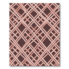 Rose Gold Intersecting Lattice Rug