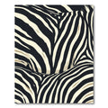 Bold Ivory Black Animal Strokes Rug