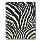 Bold Ivory Black Animal Strokes Rug