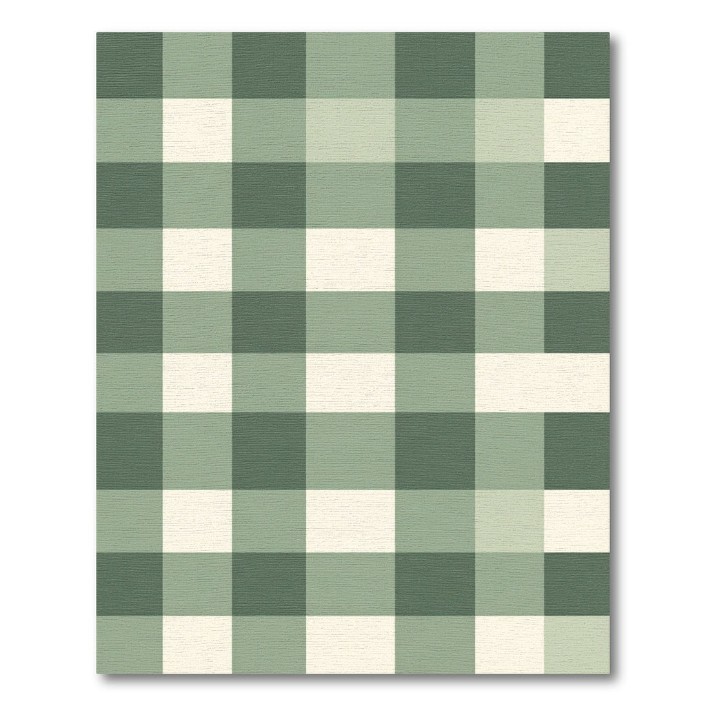 Sage Green Cream Buffalo Check Rug