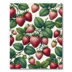 Lush Botanical Strawberry Berry Fruit Orchard Rug