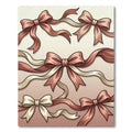 Elegant Dusty Rose Ribbon Garland Rug