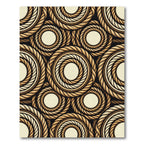 Rustic Braided Rope Circles Rug