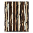 Distressed Wood Texture Vertical Stripe Rug