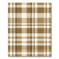 Neutral Tan Classic Plaid Grid Rug