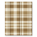 Neutral Tan Classic Plaid Grid Rug