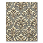 Classic Tan Floral Arabesque Background Rug