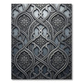 Ornate Gray Floral Arabesque Rug