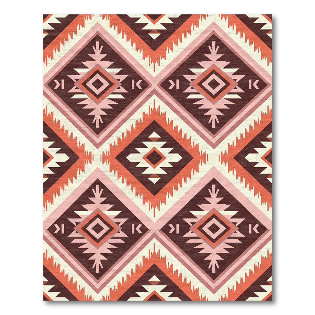 Terracotta Earth Diamond Tribal Rug