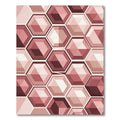 Rose Gem Facet Hexagon Rug