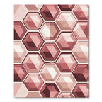 Rose Gem Facet Hexagon Rug