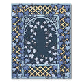 Ivy Trellis Blue Botanical Garden Rug