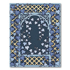 Ivy Trellis Blue Botanical Garden Rug