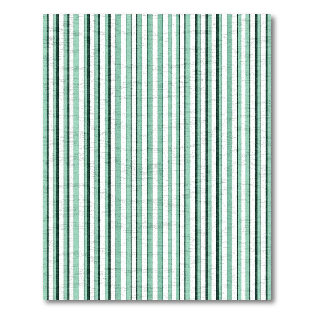 Soft Mint Green Vertical Stripes Rug