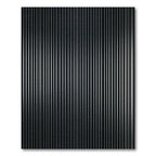 Modern Dark Gray Vertical Stripe Rug
