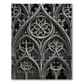 Monochromatic Gothic Arch Iron Scroll Rug